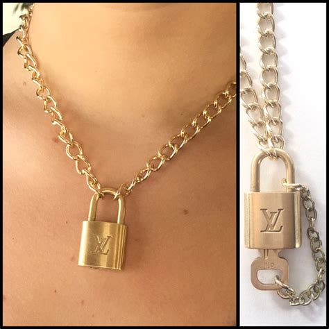 louis vuitton lock necklaces